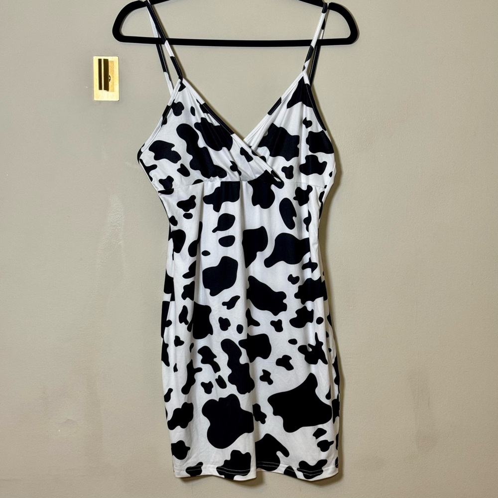 Cow Print Mini Dress